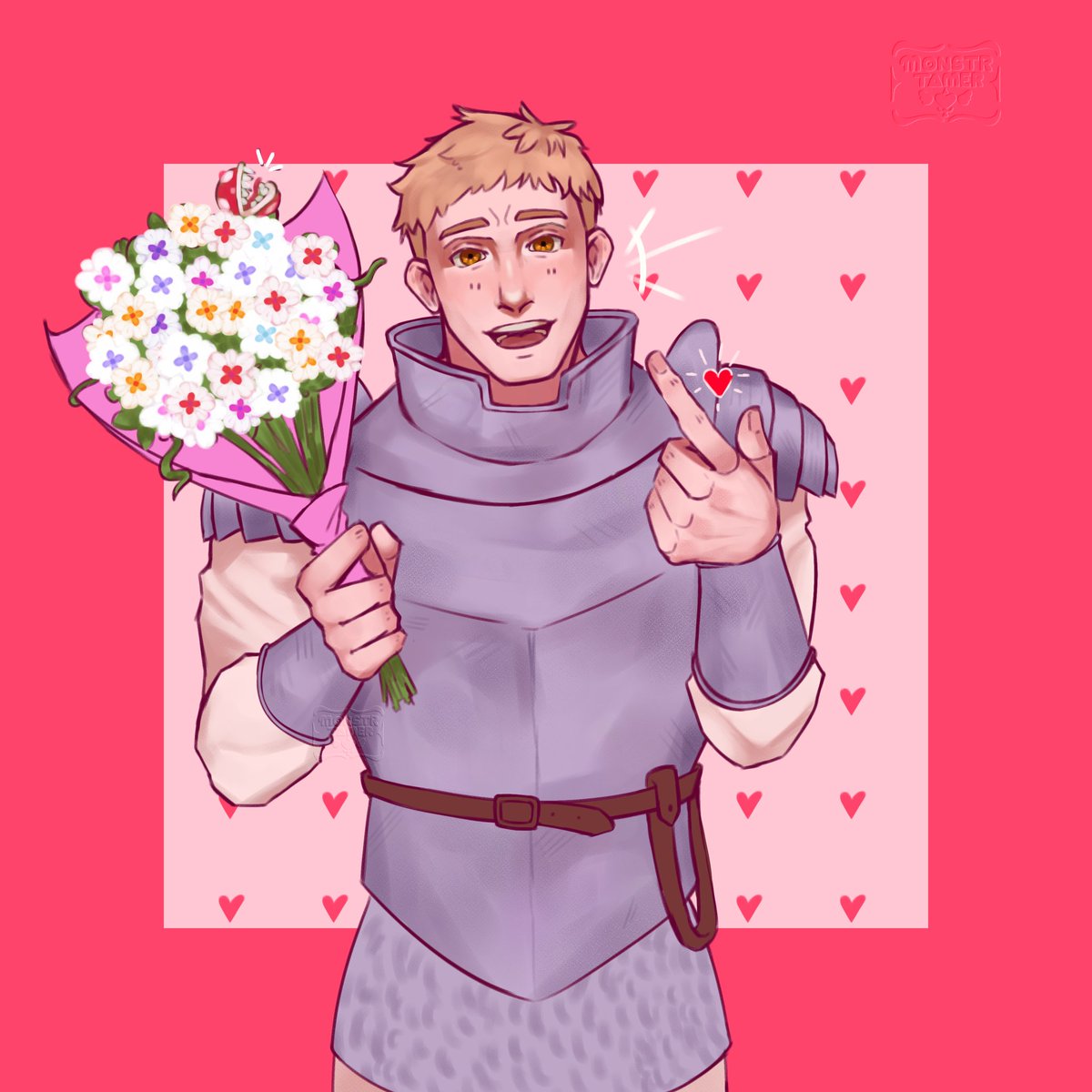 Happy Valentines day!!!
From Laios

#dungeonmeshi #Laios