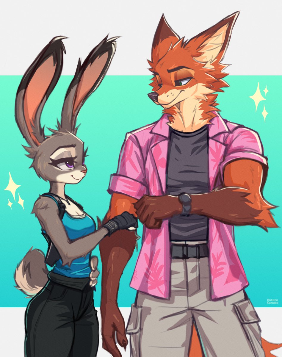 The cutie couple  🐇🦊