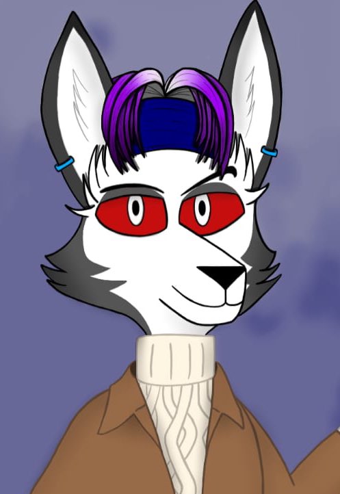 “Happy Valentine’s Day everyone, from your neighborhood Hellhound” 💜