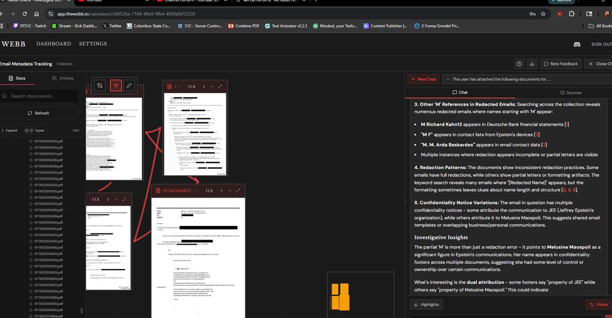 MooreS1cness's tweet photo. @Thewebb_io Finally got access and we've been set loose to find the truth! https://t.co/5CqlmH3U3j