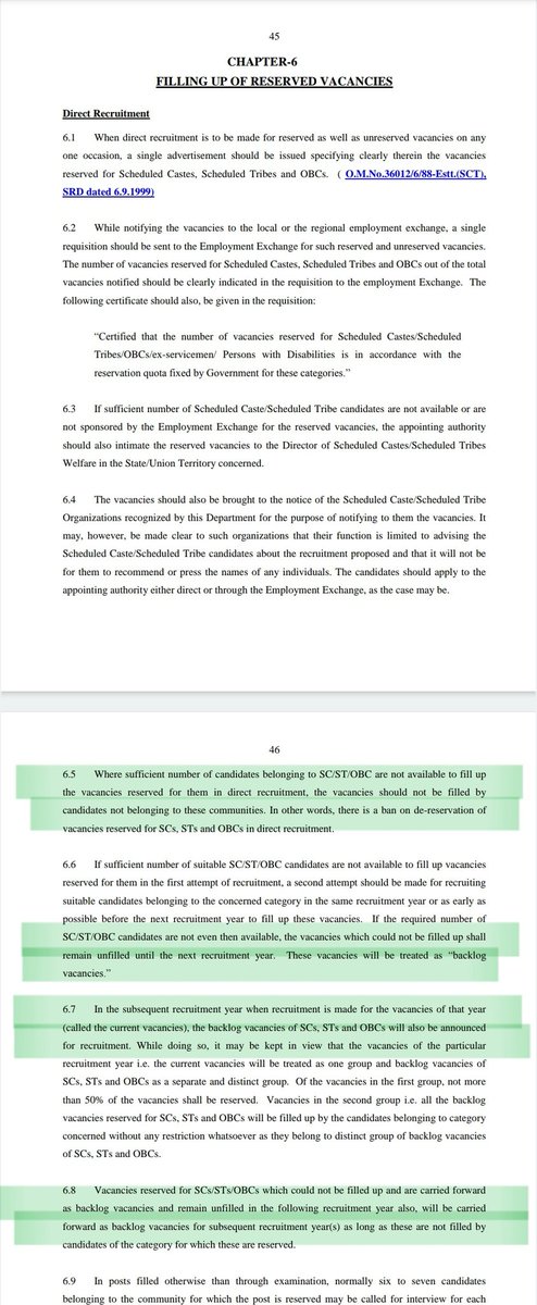 Liar!!
Government's rules are very clear - Dereservation (i.e. transfering seats from reserved category to unreserved category) is prohibited.

You are a Supreme Court lawyer.
Still you are spreading fake news?

Shame on you!!