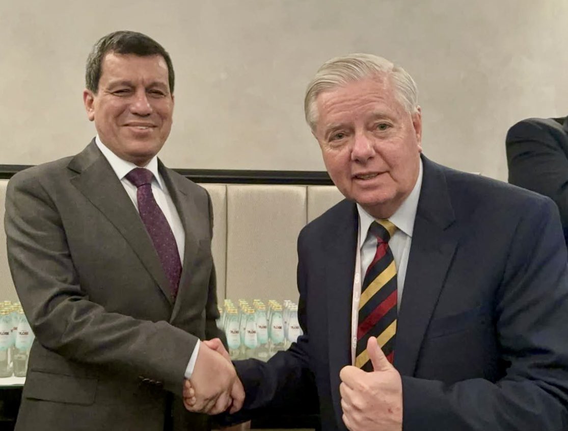 mutludc's tweet photo. A delegation of members of the U.S. Congress headed by Senator @LindseyGrahamSC , with the participation of Senator @SenWhitehouse , Sen. @SenJackyRosen @SenPeterWelch @SenatorAndyKim met with General @MazloumAbdi and @ElhamAhmadSDC on the sidelines of the
2026 Munich Security Conference.