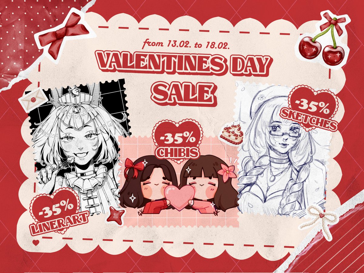 VGen_ Happy Valentine's day! ❤️🤍🎀🍒 #VGenOpen