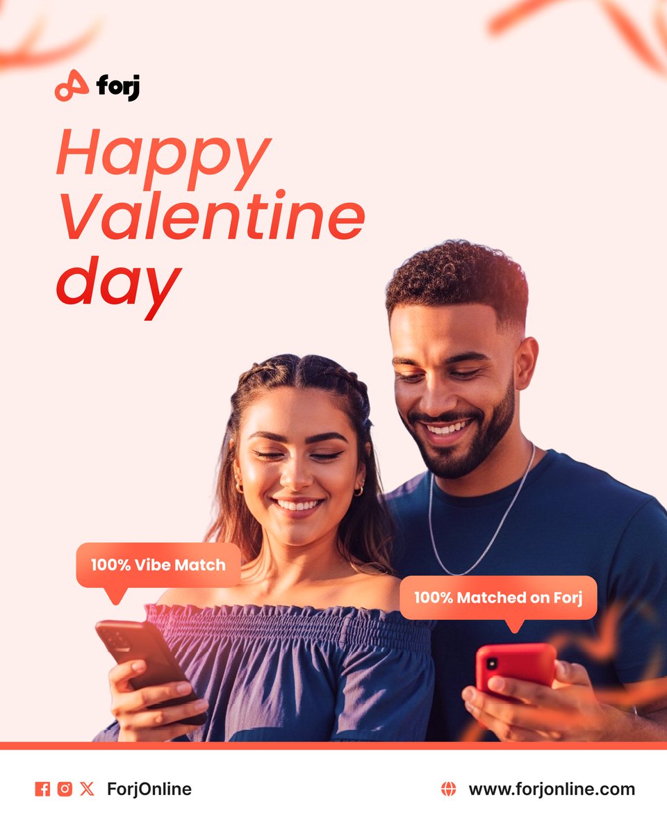 ForjOnline's tweet photo. Happy valentine's day to all Forjers, we are wishing you true love, great connections and defined relationships ♥️💕

#ValentinesDay #ValentinesDay2026 #valentines #Forj https://t.co/QVMD4NbqDe