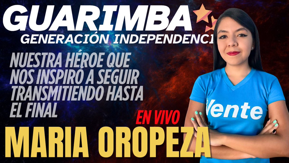 🔴♥️Luego de estar prácticamente todos los días transmitiendo en vivo, hoy se nos dará una emisión muy especial. Estará con nosotros la persona que inspiró a este canal y a toda la #GeneraciónIndependencia a seguir transmitiendo sin interrupciones y hasta el final, la mujer que