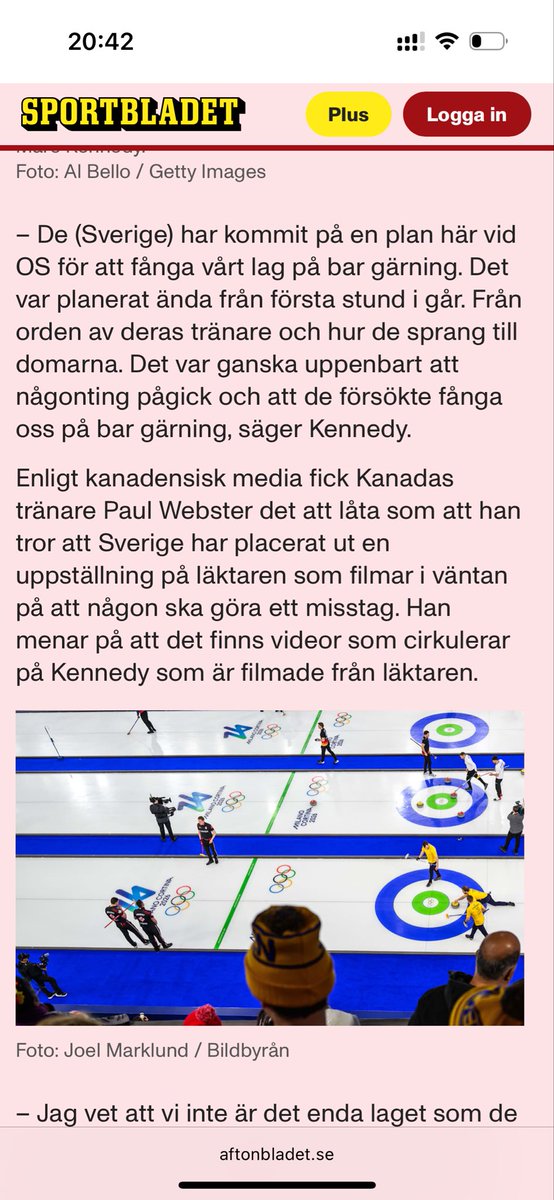 Det var alltså Sveriges fel att Kanada fuskade? Låter precis som en annan cheater jag känner.