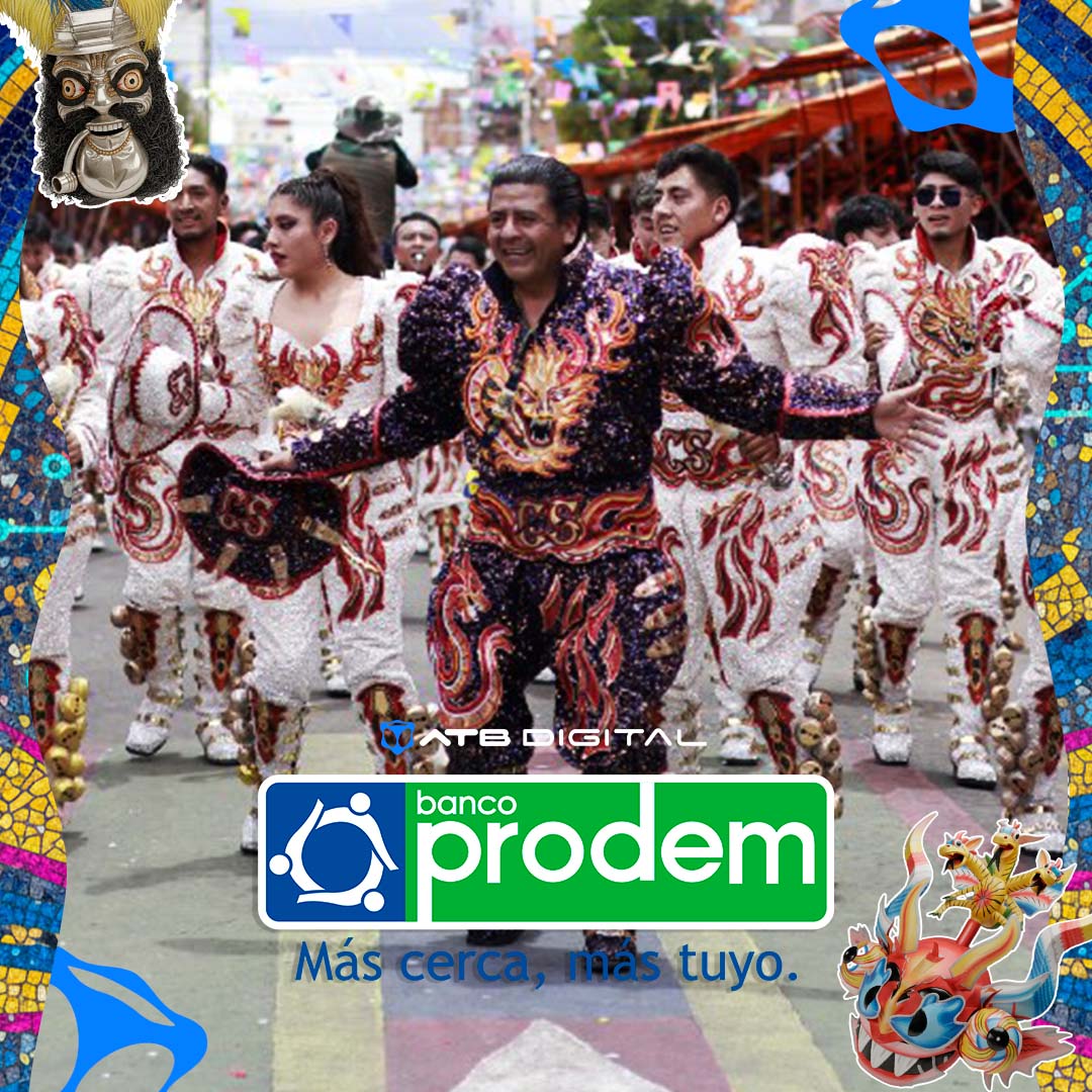 EnConexionbol's tweet photo. 🥳Vive el Carnaval de Oruro por ATB es una cobertura especial que lleva a los hogares bolivianos y del mundo todos los detalles del majestuoso evento.
Auspicia: Banco Prodem
#Carnaval #Oruro #Caporales #danza #peregrinación https://t.co/4Jl9bM32nC