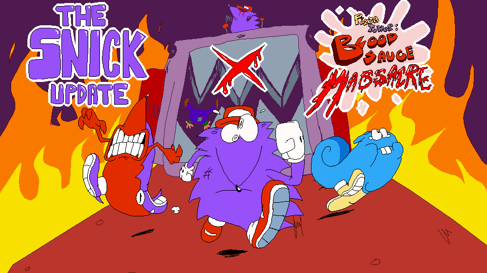 TheSnickUpdate's tweet photo. Lo and behold, The Snick Update is collaborating with @PizzaTowerBM, and bringing Pummel and Nuts to the roster! https://t.co/6UpIoUN3lH