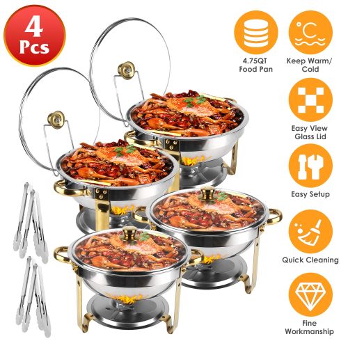 pinchoftyme's tweet image. Host like a pro with the 4Pc Stainless Steel Chafing Dish Buffet Set (4.76QT) 🔥
Glass lids, sleek design &amp;amp; reliable warming—perfect for parties &amp;amp; catering.

#ChafingDish #BuffetStyle #Entertaining #FoodWarmer #CateringEssentials #PinchOfTyme