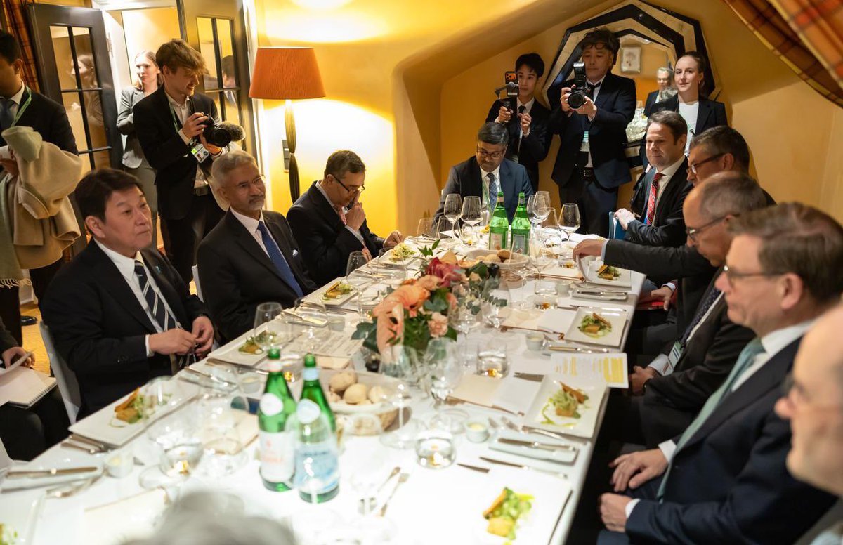 A G-4 meeting of India, Germany, Japan and Brazil to discuss reformed multilateralism. Held on the sidelines of the <a href="/MunSecConf/">Munich Security Conference</a> for the first time. 

🇮🇳 🇩🇪 🇯🇵 🇧🇷