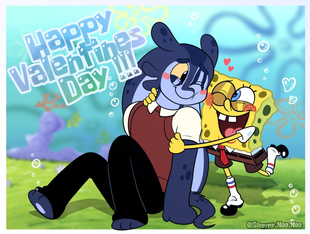 sammy_nee_nee's tweet photo. I want to thank everyone for the support on my Oc x Canon shipp! 
I didnt expect so many people liking them! This motivates me to continue with them! 

Happy Valentines Day everyone!! 💖💖💖
#spongebob #spongebobfanart #spongebobsquarepants #spongeboboc #ocxcanon https://t.co/b9FdstKaXa