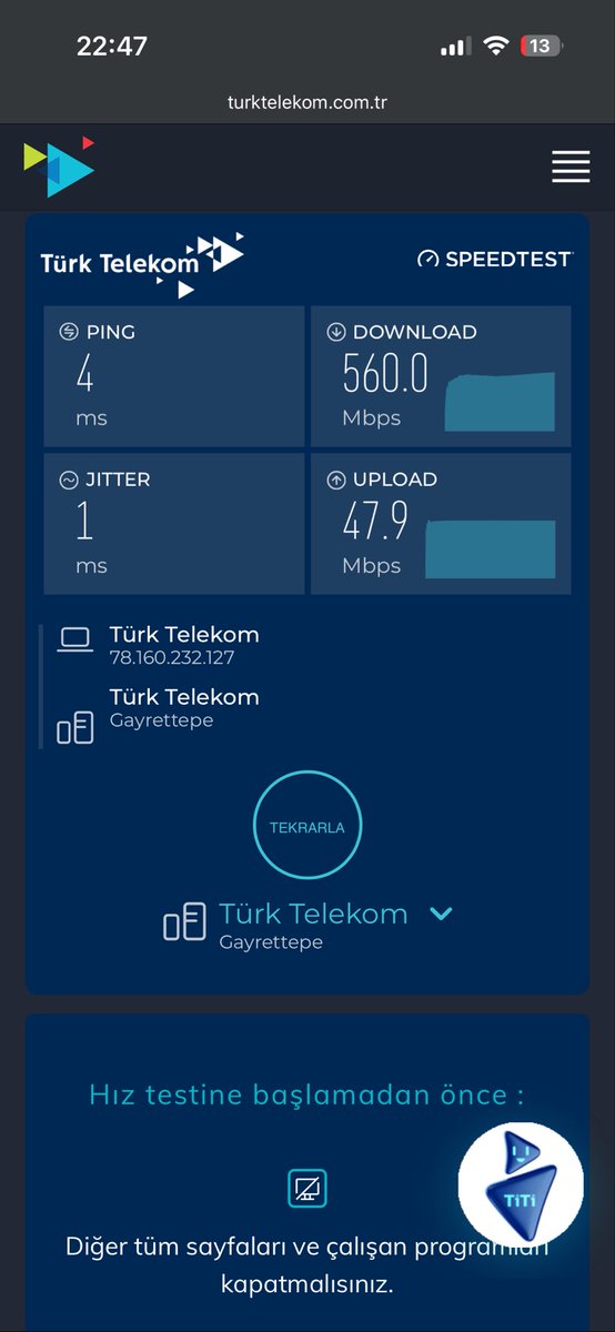 elzem52's tweet photo. 1000 Mbps internetim var sözde aldığım hız yarısı kaç yıldır müşterinizim şu 1000 i ne olur göreyim hayır parayıda yarısını ödeyeyim o zaman bari anlamı olsun @TurkTelekom @ebekirsahin https://t.co/xbd0ZWsNyo