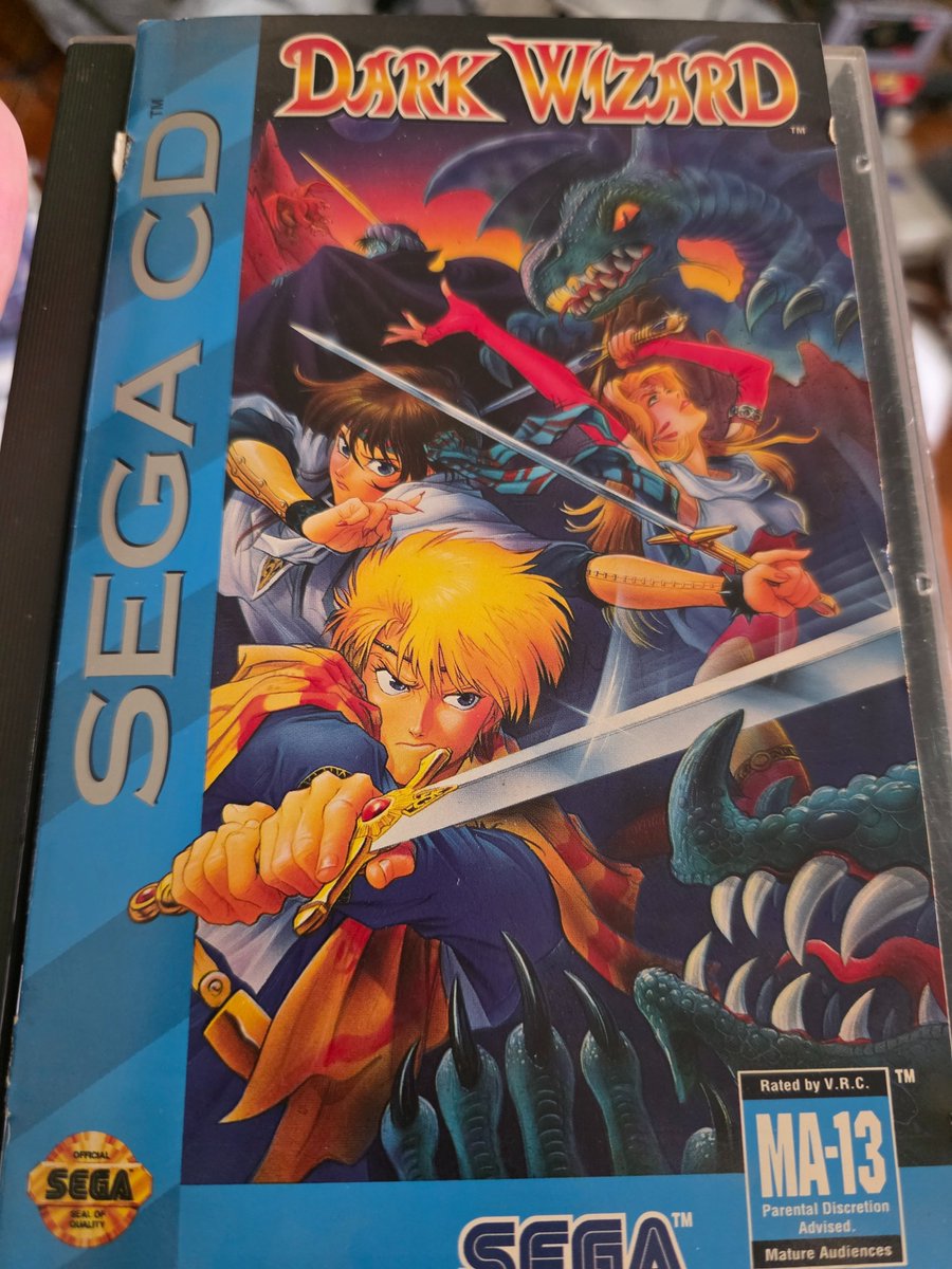 Dark Wizard is back in my sega cd collection for good ....now all i need is to replace the case and manual (the back cover art is intact)