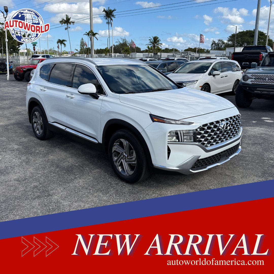AutoworldMiami's tweet photo. 🔥 2022 Hyundai Santa Fe — Comfortable, modern SUV with plenty of space &amp; tech!
💰 Save thousands below retail!
📲 305-696-5555 | WhatsApp 321-331-8670
🔗 https://t.co/H9nGlyVaJ4

#AutoworldMiami https://t.co/wTwgvUbQIv