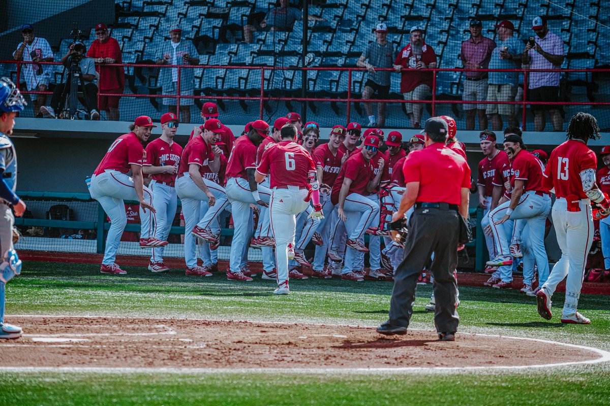 NCStateBaseball's tweet photo. Hold up, pose. https://t.co/vbdWduTWMd