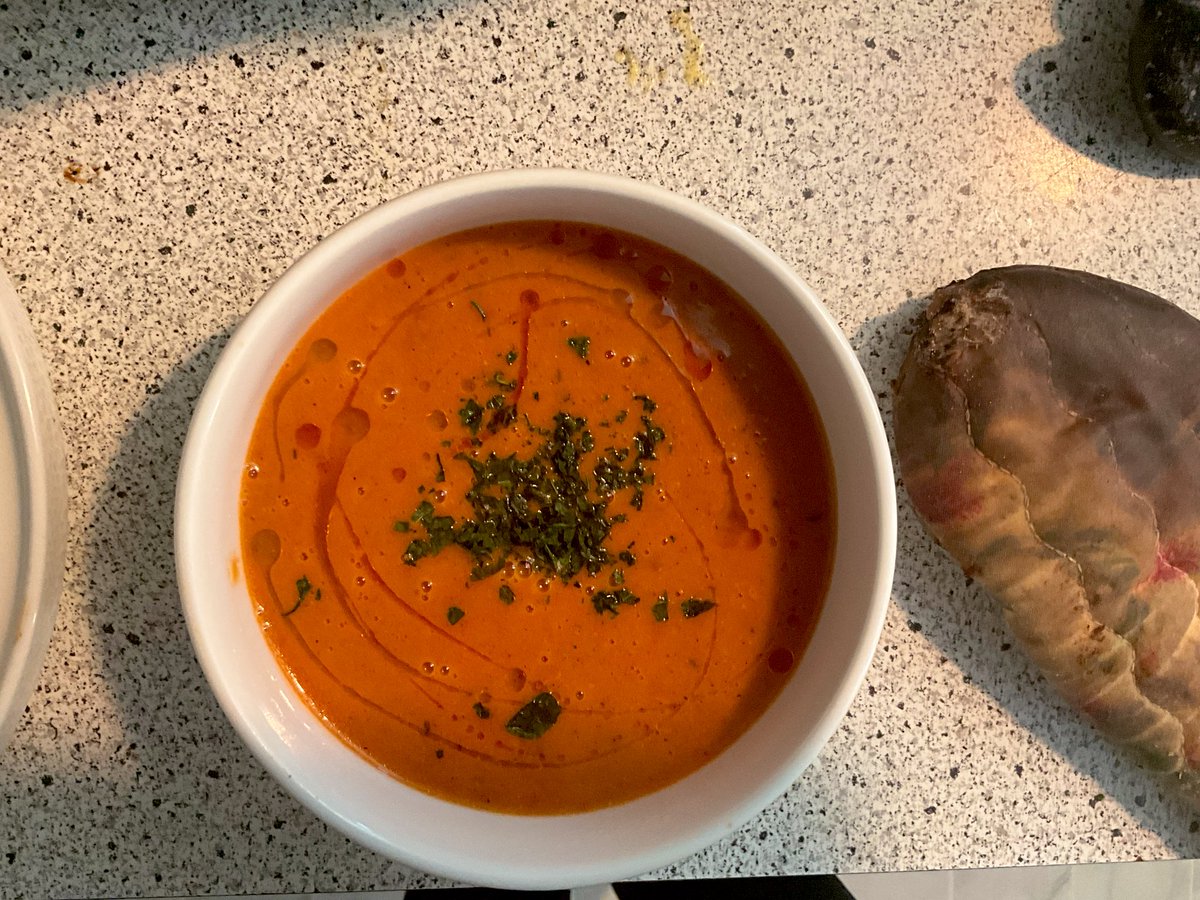 Made pizza this week for culinary school, feat bonus tomato soup