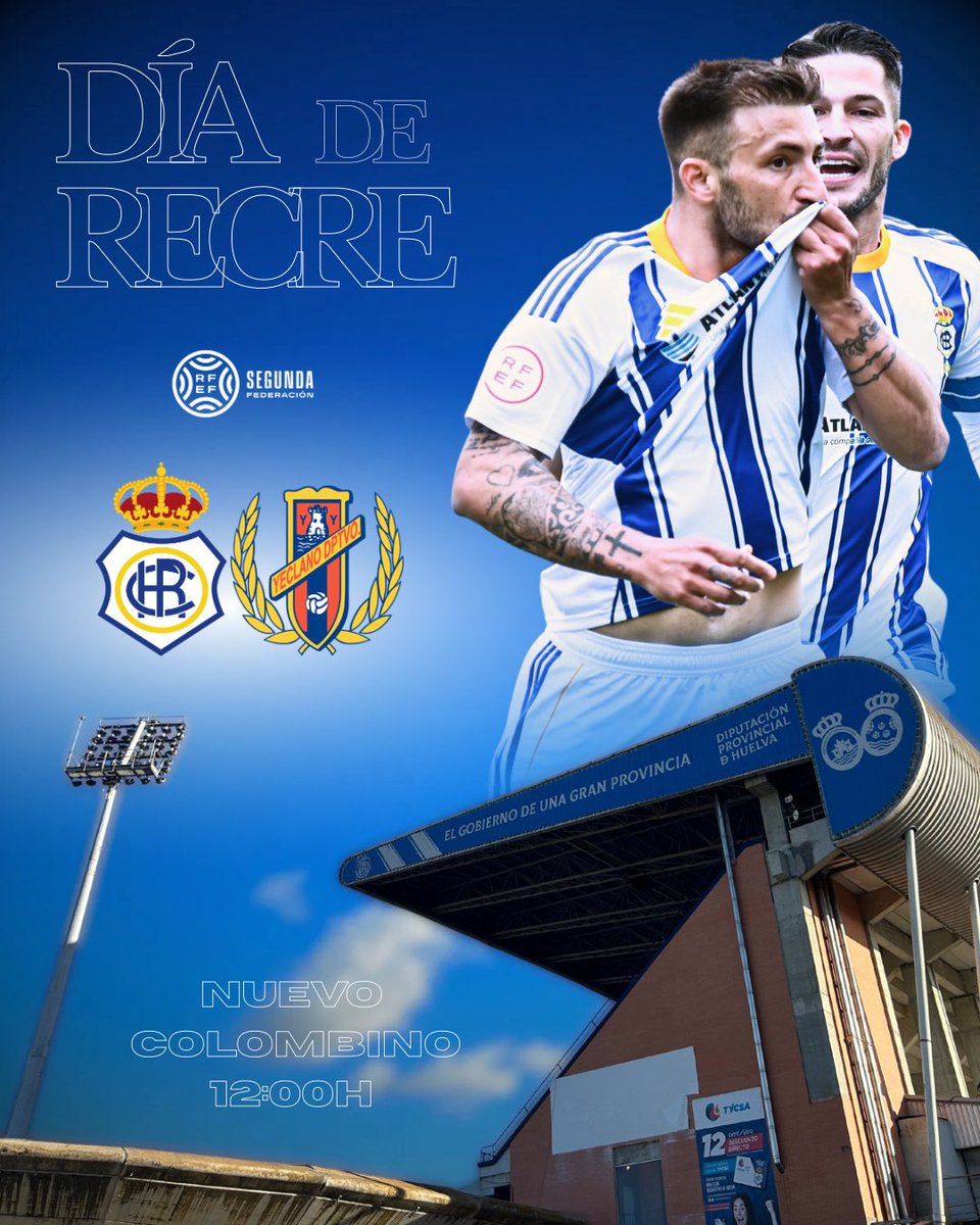 🤍 𝚄𝚗𝚊 𝚙𝚊𝚜𝚒𝚘́𝚗 𝚍𝚎𝚗𝚝𝚛𝚘 𝚍𝚎 𝚖𝚒́, 𝚖𝚒 𝚌𝚘𝚛𝚊𝚣𝚘́𝚗 𝚕𝚊𝚝𝚎 𝚙𝚘𝚛 𝚝𝚒 💙

🏟️ TODOS AL 𝓣𝓔𝓜𝓟𝓛𝓞 🫡

#RecreYeclano #DondeElFutbolEmpieza #DecanoDelFutbolEspañol