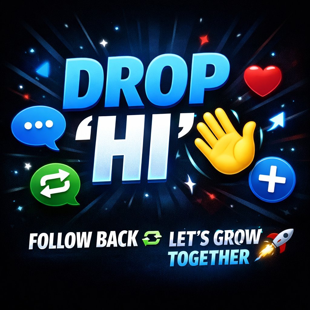 Trying to grow on X 🚀   Drop “hi” below 📷   Follow + engage = follow back   Let’s boost each other 📷 🤝