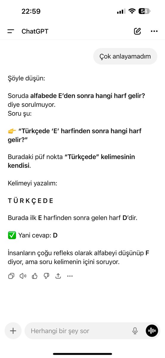 Sgokcem's tweet photo. @susamiyorumyaa Artık hayatımız ChatGPT 😀 https://t.co/uuLlCeYy1T