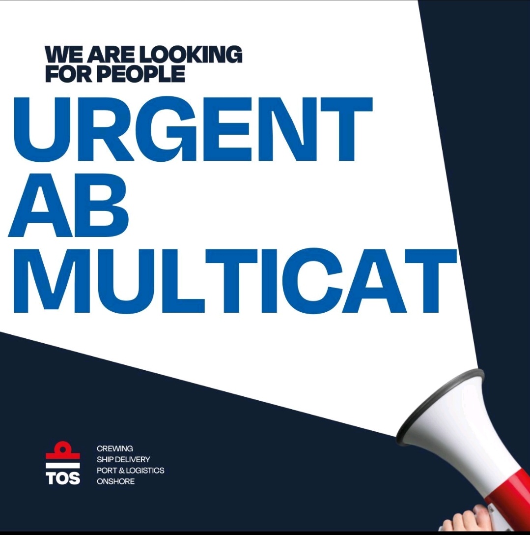 MarineJobs4's tweet photo. URGENTLY We are looking for #AB with #multicat #experience . Start: 16/02 ; period: 6 weeks, Location: #EU . Please send your CV to alyona@tospeople.com https://t.co/aQLZHpbErj