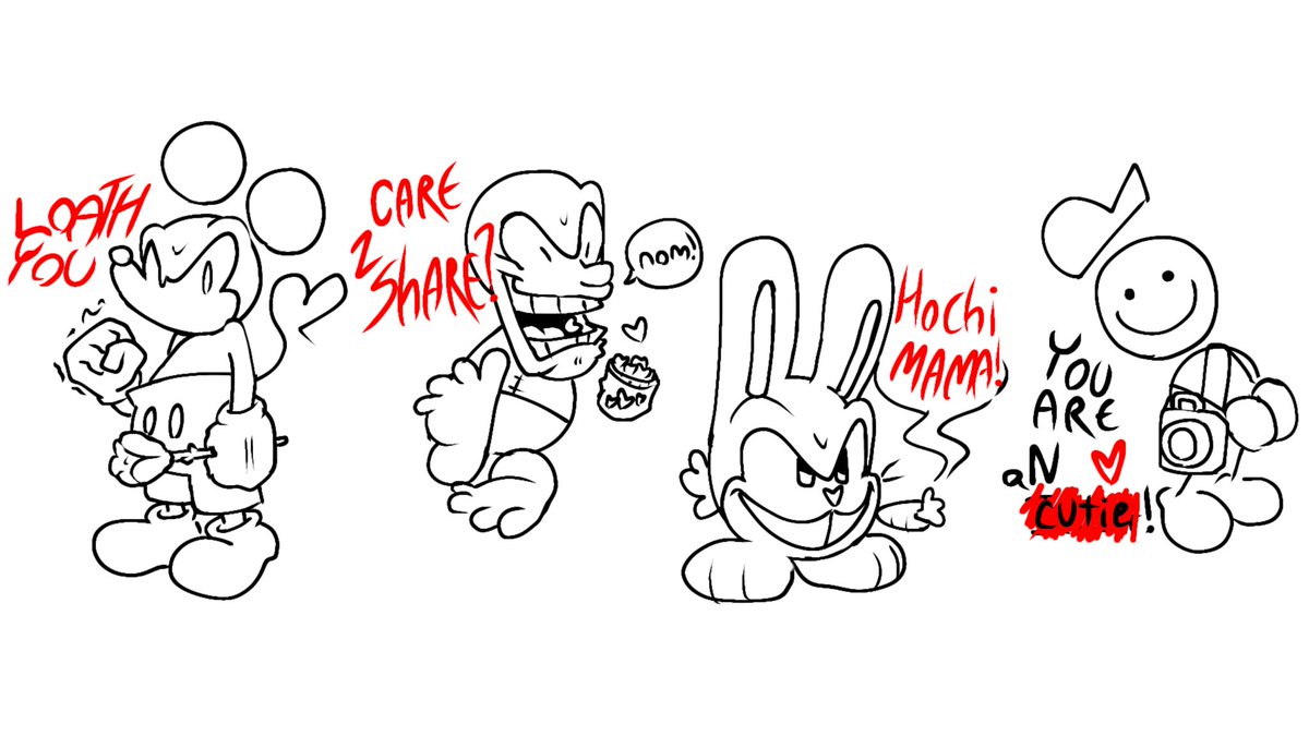 Happy valentines from the bag guys of sockums late night fright
Inverted will, Marvin, snitchbunny, and YANI