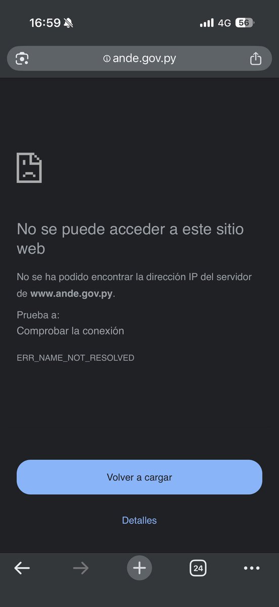 andreagl97's tweet photo. @ANDEOficial Si tan solo funcionara la página podría hacer el reclamo https://t.co/HxXswBYV7v