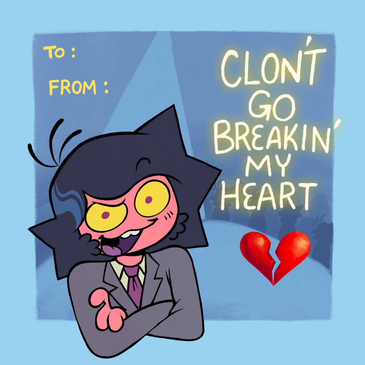 Happy Valentine's Day! Here are some Valentine Cards I made with the help of my Patreon members' suggestions.

#valentinesday #digitalart #cartoon