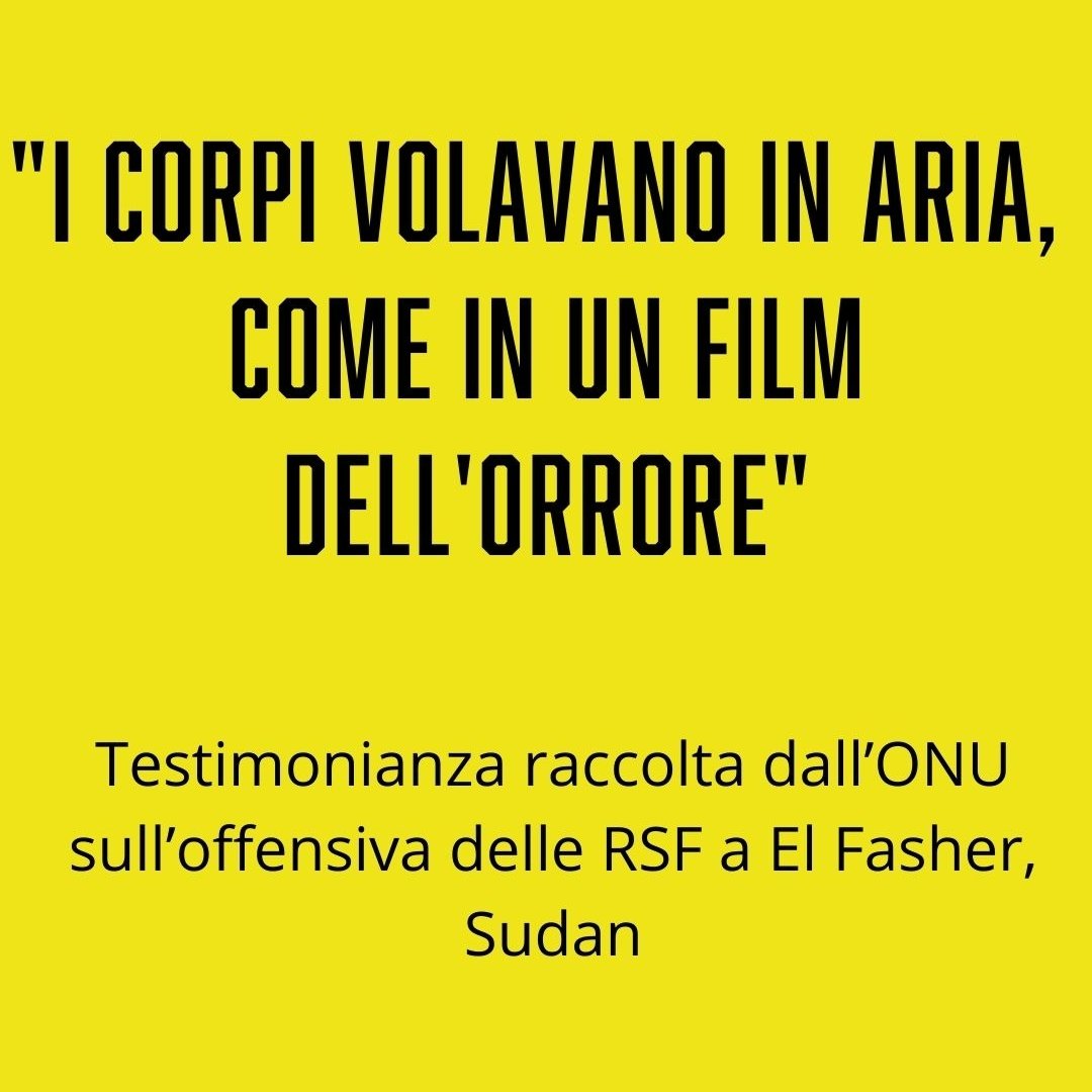 #Sudan 6000 persone uccise in tre giorni