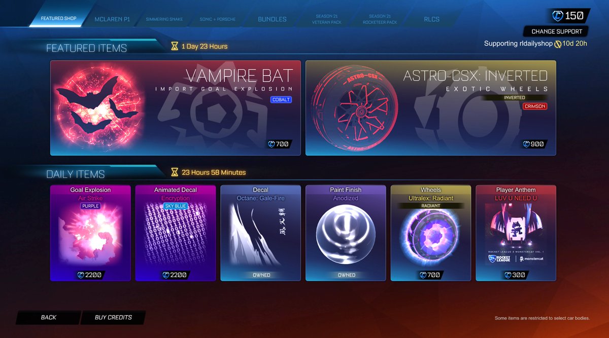 Rocket League Shop tweet media