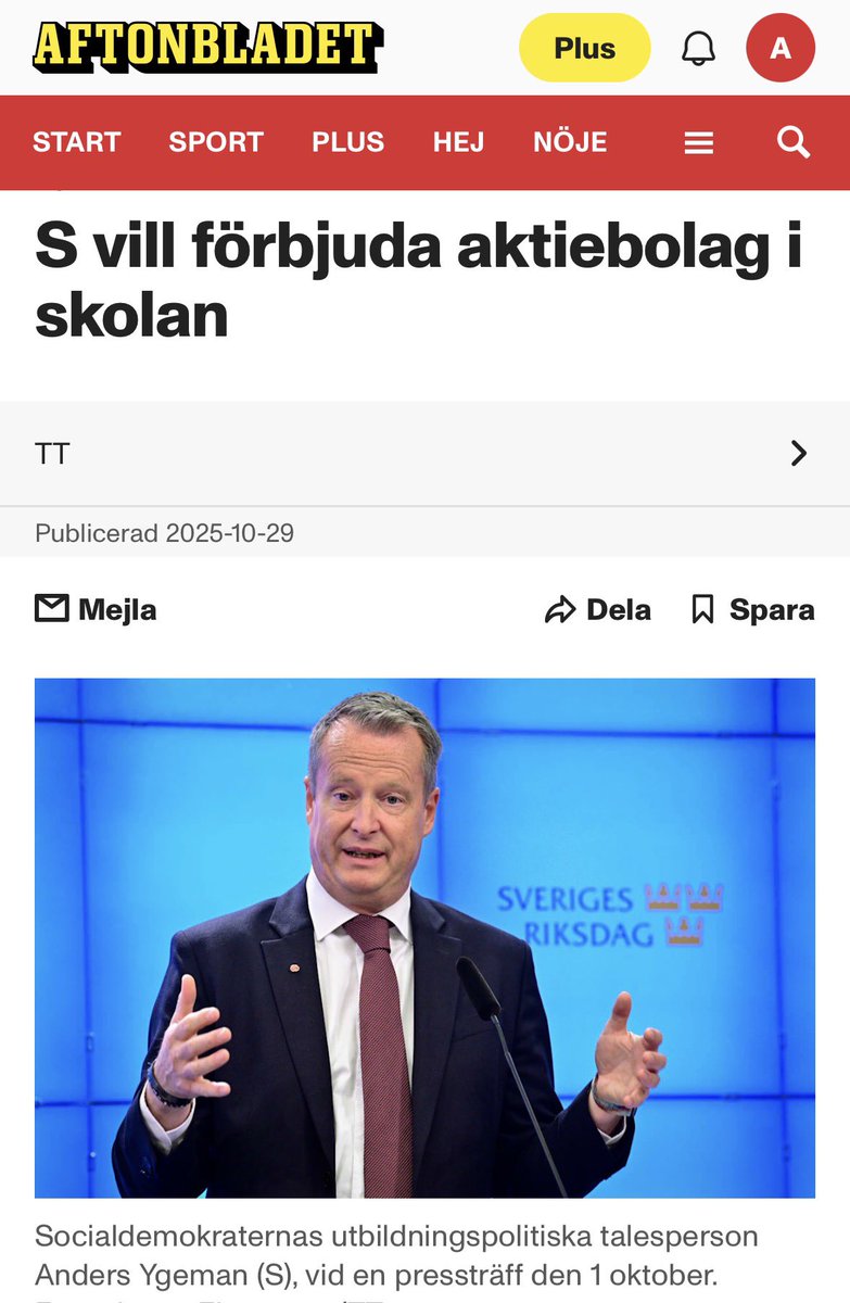 Anders Ygeman tweet media