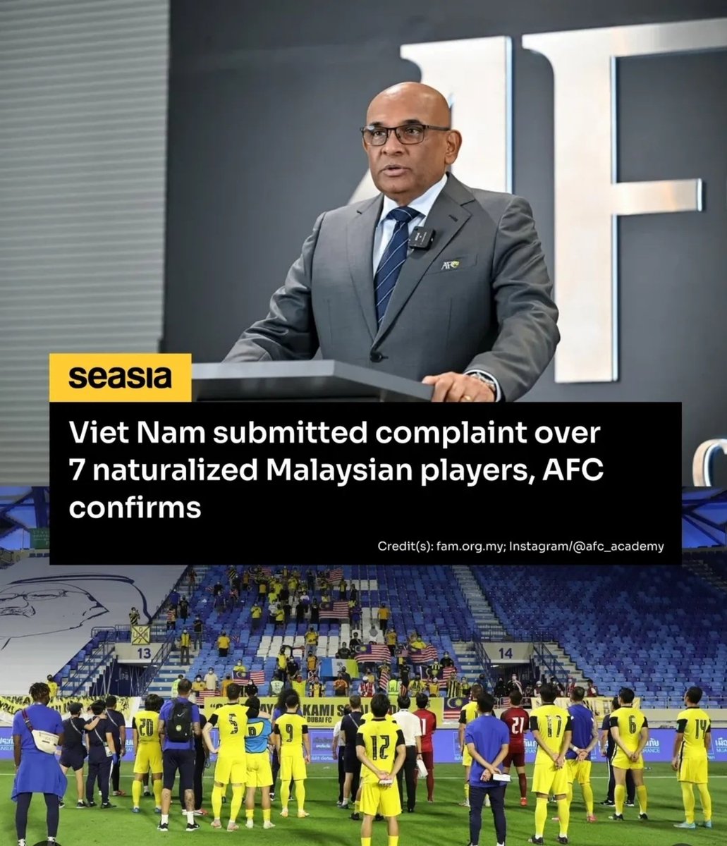 mynewshub's tweet photo. SAH ....Vietnam Yang Fail Aduan Terhadap 7 Pemain Naturalisasi Malaysia, AFC Sahkan Terima Laporan

KUALA LUMPUR – Konfederasi Bolasepak Asia (AFC) mengesahkan bahawa Vietnam yang telah mengemukakan aduan rasmi kepada Persekutuan Bolasepak Antarabangsa (FIFA) berhubung status kelayakan tujuh pemain naturalisasi yang mewakili Malaysia dalam kejohanan antarabangsa.

Setiausaha Agung AFC, Windsor Paul John, mengakui bahawa Persekutuan Bolasepak Vietnam (VFF) mempersoalkan sama ada pemain terbabit benar-benar memenuhi kriteria kelayakan FIFA, khususnya berkaitan peraturan kewarganegaraan dan pertukaran persatuan bola sepak.

Menurut peraturan FIFA, seseorang pemain perlu mempunyai hubungan jelas dengan negara yang diwakili sama ada melalui kelahiran, keturunan, atau menetap secara berterusan sekurang-kurangnya lima tahun selepas usia 18 tahun sebelum dibenarkan menukar persatuan.

Aduan tersebut dilaporkan tertumpu kepada pemain yang baru memperoleh kewarganegaraan Malaysia dan telah diturunkan dalam perlawanan kompetitif termasuk aksi kelayakan Piala Dunia serta kejohanan serantau.

Vietnam difahamkan mahu penjelasan terperinci dan tidak menolak kemungkinan tindakan lanjut termasuk sekatan atau pembatalan keputusan perlawanan sekiranya didapati berlaku pelanggaran peraturan.

Bagaimanapun, pihak berkuasa bola sepak Malaysia mempertahankan proses naturalisasi yang dijalankan, dengan menegaskan semua pemain telah melalui prosedur yang ditetapkan serta mendapat kelulusan badan berkaitan selaras dengan garis panduan FIFA.

Isu ini sekali gus mencetuskan perdebatan lebih luas di Asia Tenggara mengenai etika dan impak kompetitif dasar naturalisasi agresif yang semakin menjadi trend dalam kalangan pasukan kebangsaan.

Keputusan akhir FIFA dijangka memberi implikasi besar, termasuk kemungkinan pelucutan mata atau kekalahan percuma sekiranya pelanggaran dibuktikan, selain berpotensi menjadi penanda aras baharu terhadap penguatkuasaan standard kelayakan pemain di rantau Asia.

Perkembangan lanjut kes ini dijangka menjadi tumpuan peminat bola sepak serantau dalam tempoh terdekat.

— Mynewshub