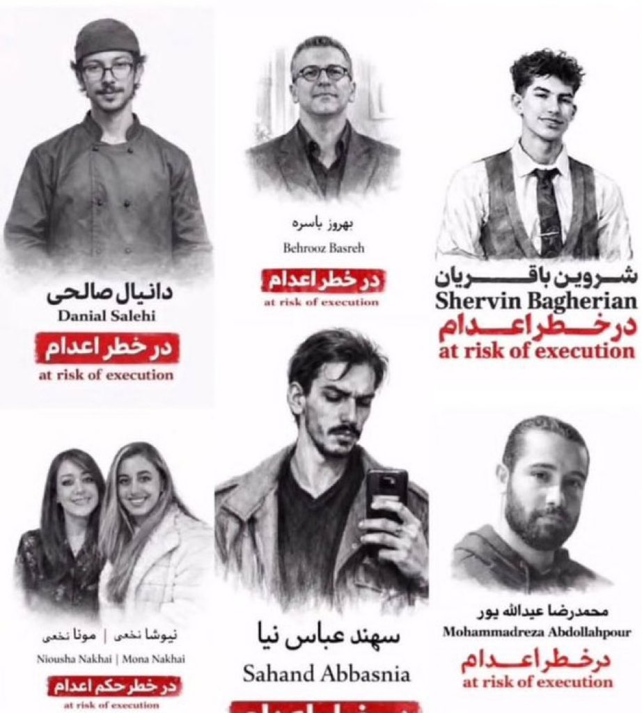 اصلی ترین اسم های لیست اعدامی ها.
#شروین_باقریان 
#بهروز_باسره 
#دانیال_صالحی 
#سهند_عباس‌نیا 
#محمد_رضا_عبدالله_پور
#مونا_نخعی 
#نیوشا_نخعی 
صدای تمامی این عزیزان باشید
حکم همشون متاسفانه صادر شده.
تا میتونید اسمشونو نشر بدین هشتگ بزنید تویت بزنید و ریتویت کنید.