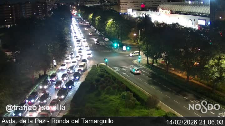 🚦21:00 #Tráfico intenso:
▪Tamarguillo ➡ sur