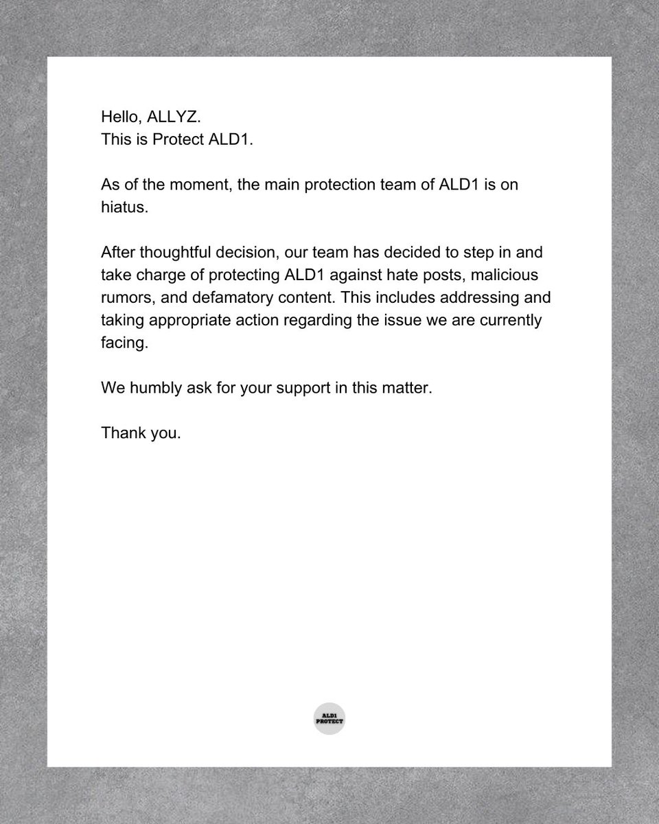 PROTECT ALD1 tweet media