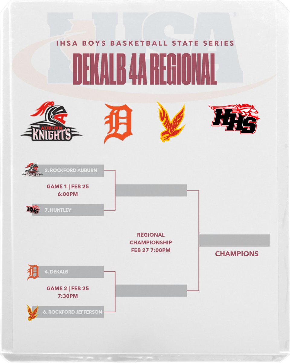 Our postseason journey is official set!  Looking forward for the opportunity to compete with 3 other tremendous progams.