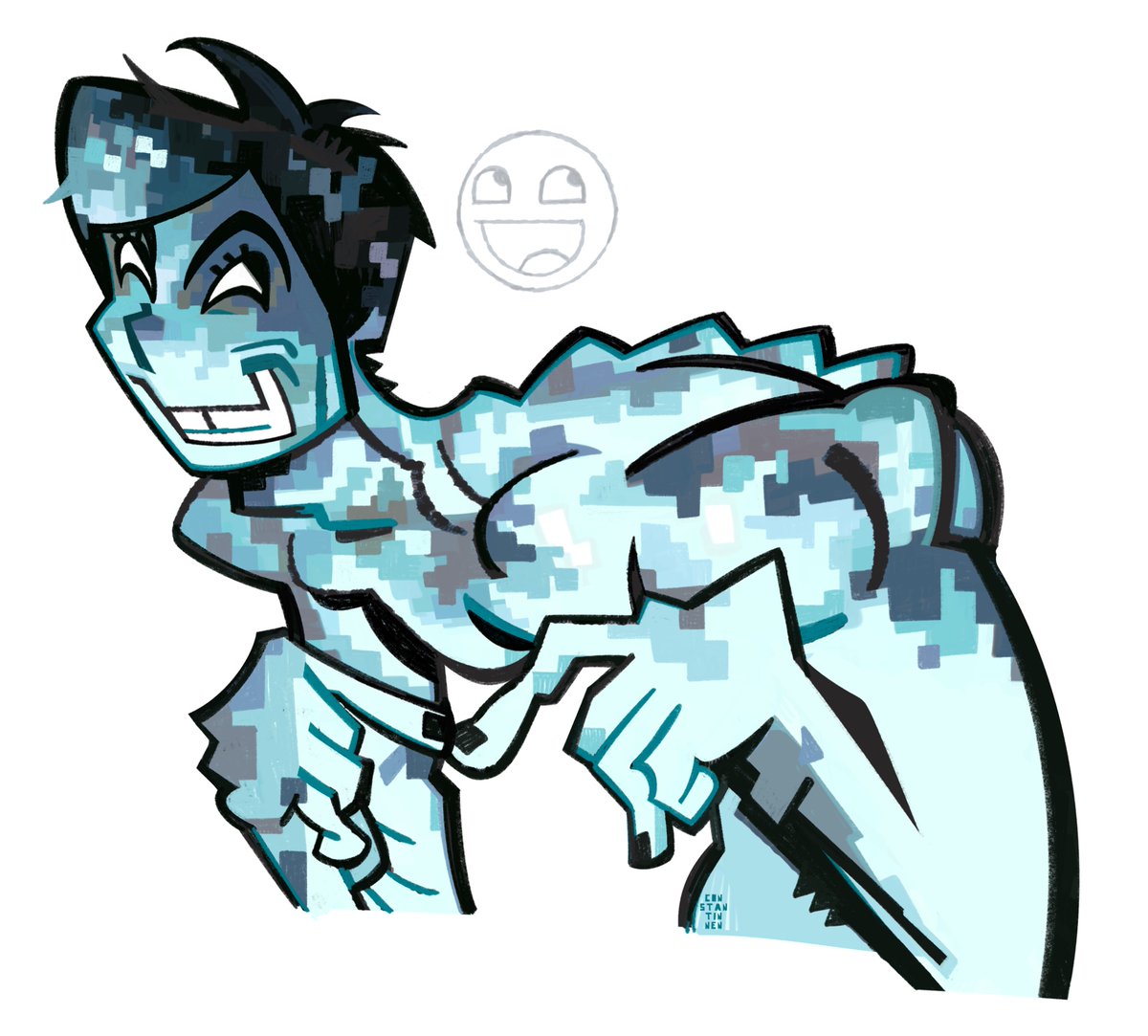 he’s happy to be square.

#ninah