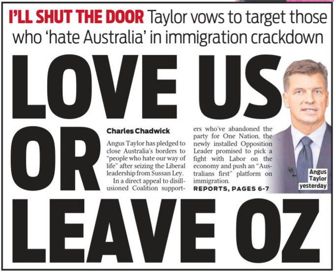 I feel sad for our migrant population hardly being made feel welcome by the right wing and promoted by Murdoch Media bastards
