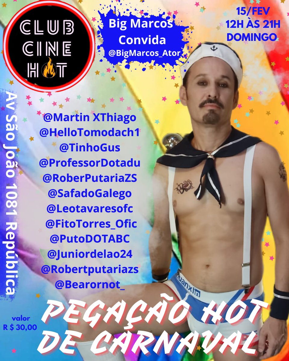 Amanhã  15/02, vários criadores de conteúdo no <a href="/hotclubcine/">ClubCineHot</a> , vem com a gente?