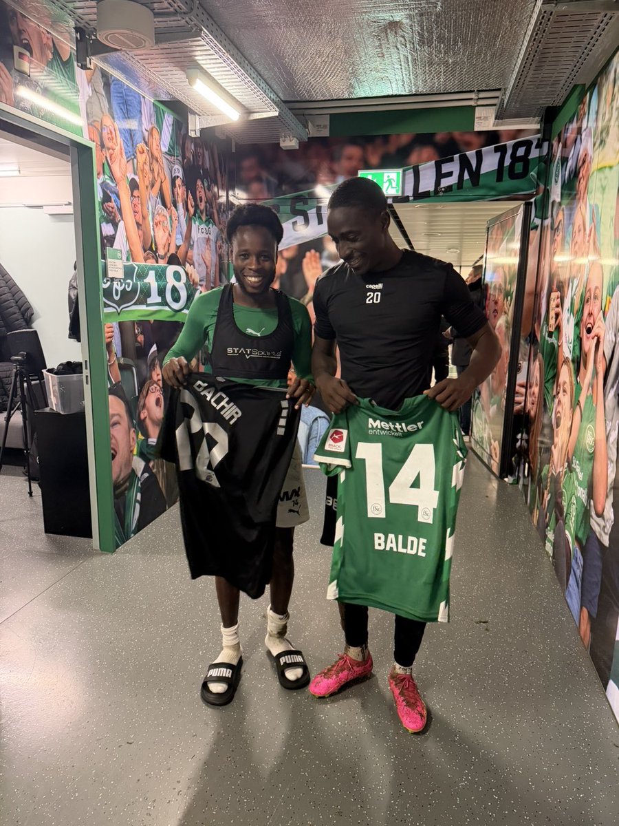 Très heureux d’avoir croisé mon ancien coéquipier à <a href="/DiambarsClub/">Diambars Football Club</a> Aliou Badara Baldé ce soir. Un match intense mais très plaisant ! Merci au public de Grasshoper venu nous donner de la force ! #DiambarsWeAre