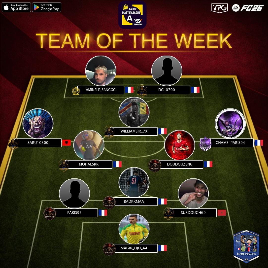 belgique_vpg's tweet photo. 🔥🔥🌹🌹🌹 point TOTW semaine 5 😏😏🌹🌹🌹🔥🔥

MASTERLEAGUE A https://t.co/cB6QJIdMiY