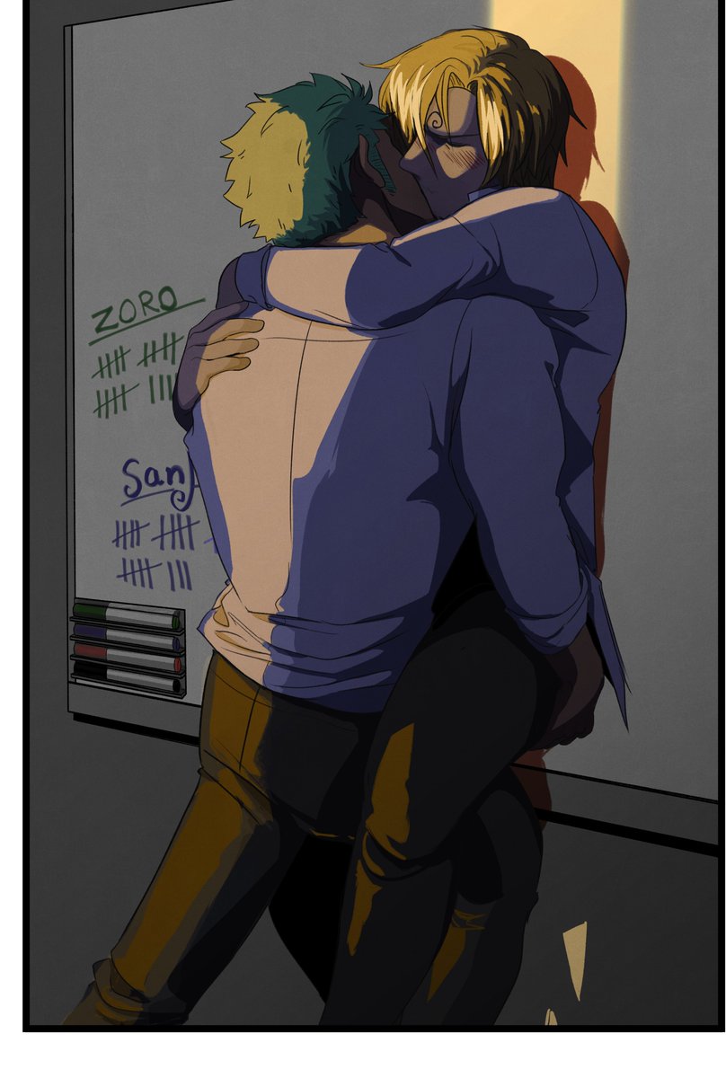 Happy Valentine's Day! My piece is for <a href="/fujopiece/">isme !~☆ gachipilled corvusmaxer</a> 
who gave the prompt of zoro and sanji as office workers who are competitive at work but get along veeery well in private ;) Enjoy!
#zosan #zsvdayexchange2026
<a href="/ZS_VDayExchange/">ZS Valentines Day Exchange 💌</a>