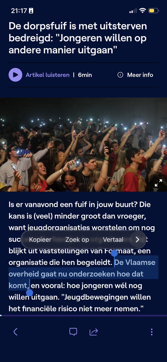 #Kerntaken

Volgens signalen zouden jongeren minder naar buurtfuiven gaan. De Vlaamse overheid gaat nu samen met een hogeschool een studie opstarten om, hou u vast, uit te zoeken… hoe dat komt.

Het is straf hoe die Vlaamse overheid blijft volharden in geldverspilling. En dat in