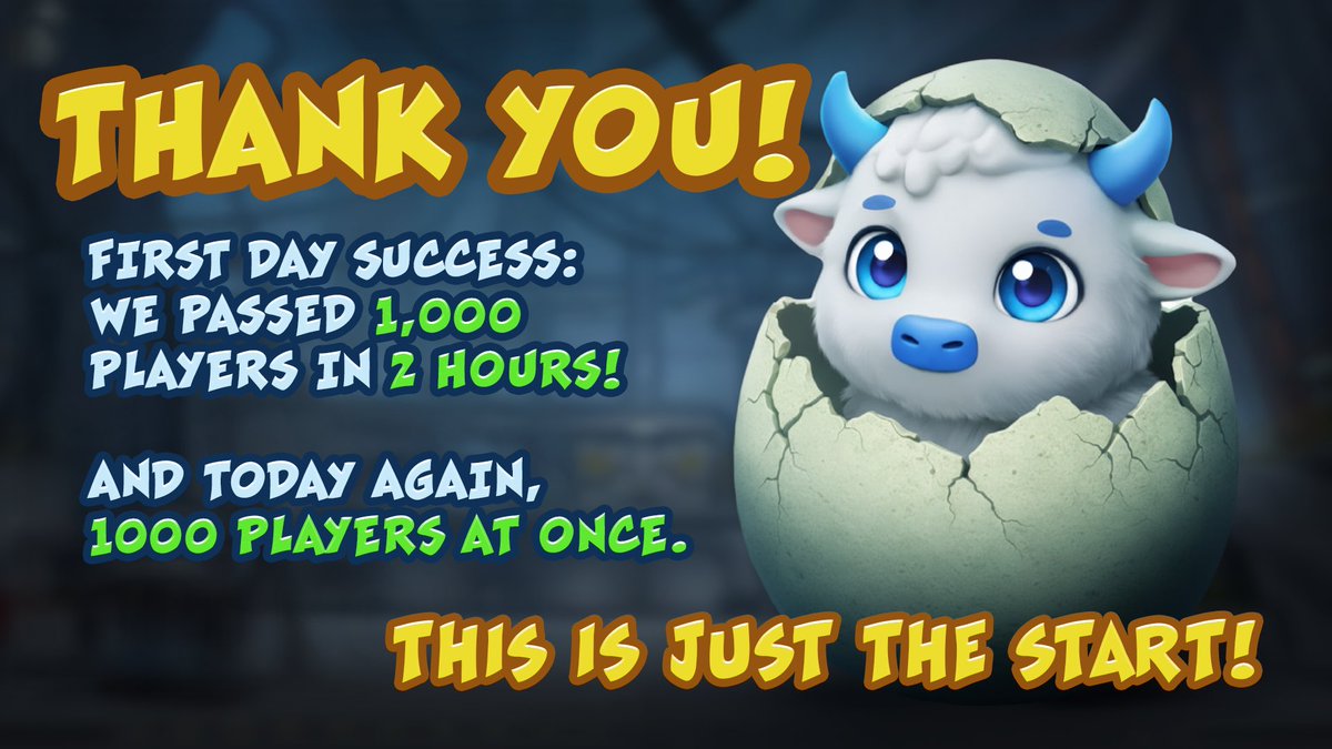 Thanks for the 1000 players at once! 🎉🎉🎉

#MonsterLabSimulator #IndieGame #IndieDev #GameDev #Steam #EarlyAccess #ComingSoon #NewGame #WishlistNow #SteamEarlyAccess