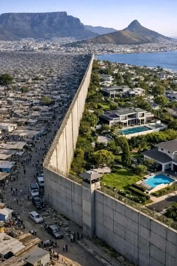 LaCarp40's tweet photo. Apartheid didn't end, it just got concrete https://t.co/AbjQli7qDv