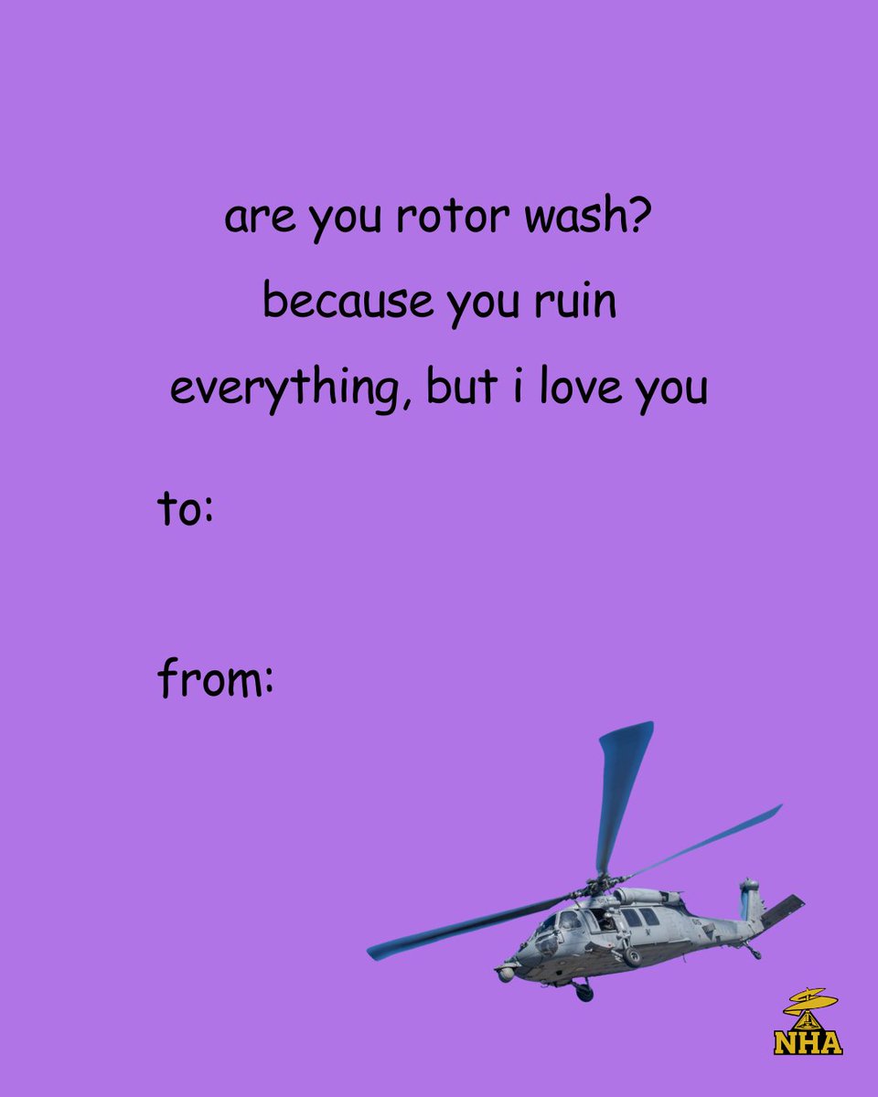 NavalHelicopter's tweet photo. Happy Valentine’s Day from the Naval Helicopter Association 💌🚁 https://t.co/9NoReklgYJ