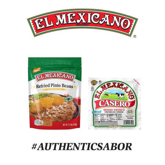 Happy Valentines Day! Heart shaped sopes + El Mexicano® Refried Beans and a shower of Queso Fresco Casero® = love at first bite. 💘🧀 Tag who you’d share these with.