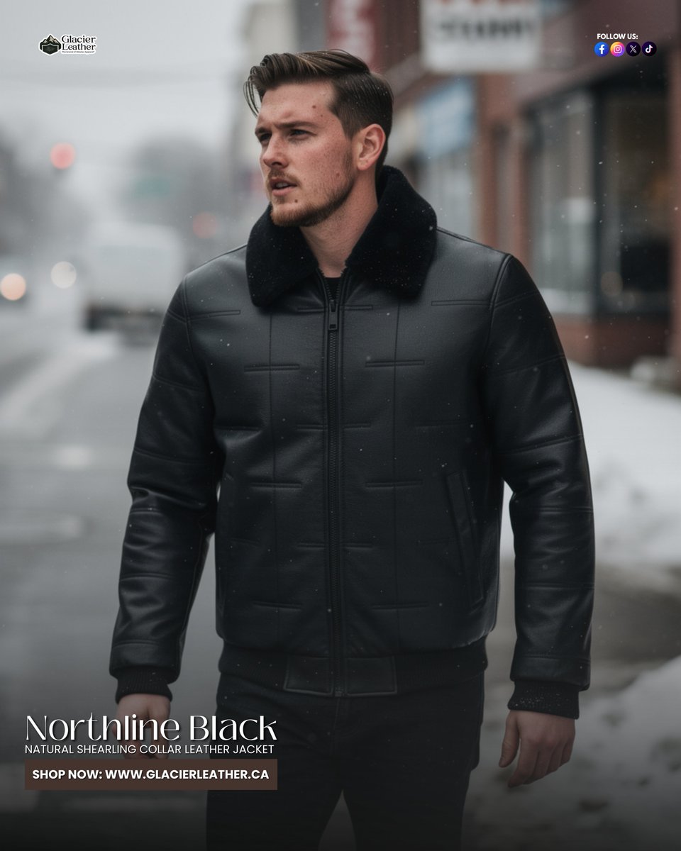 Glacier_Leather's tweet image. The Northline Black Natural Shearling Leather Jacket - By Glacier Leather

Shop now: glacierleather.ca

#shearlingjacket #leatherjacket #winterjacket #glacierleather #pufferjacket