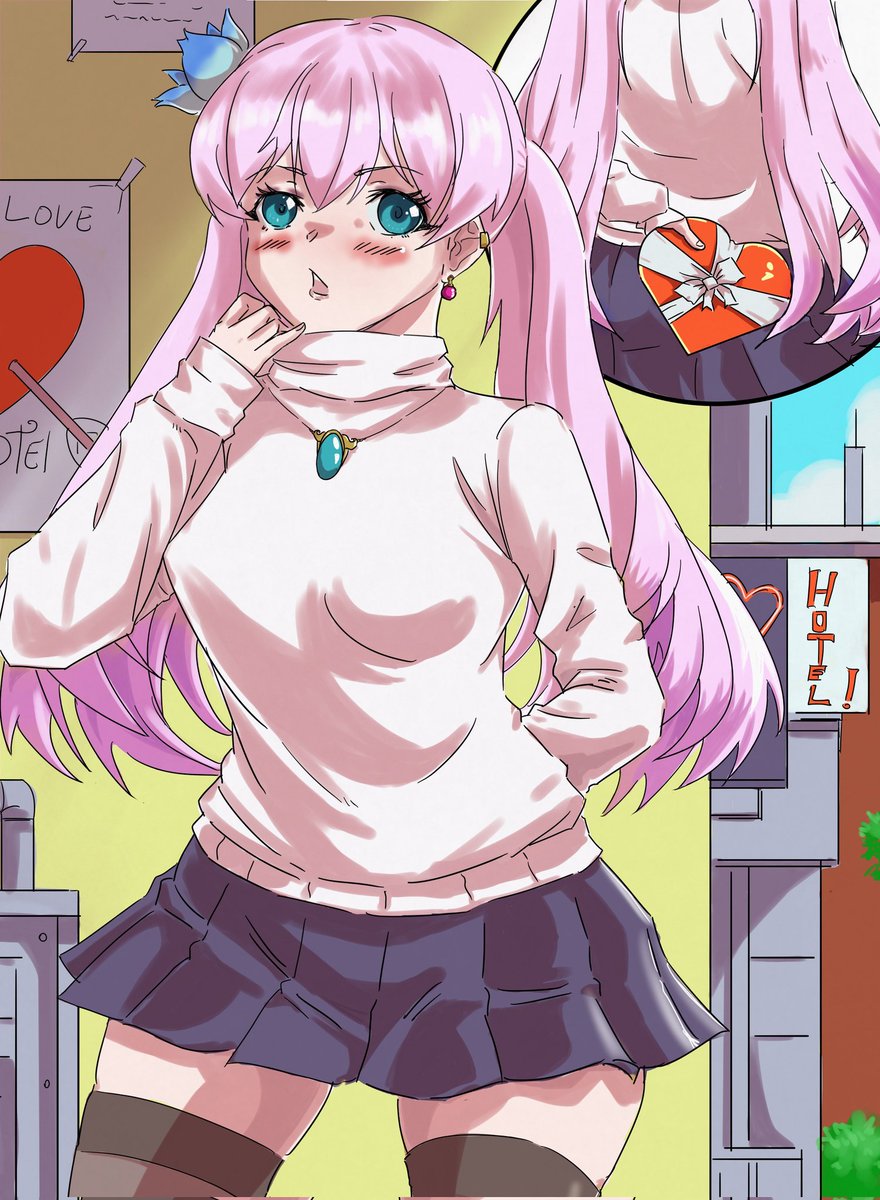 Dibujito por San valentín.💜
<a href="/KyriaVtuber/">Kyria la Hatsune Miku de Temu🌺🌞</a> 
#Kyriart