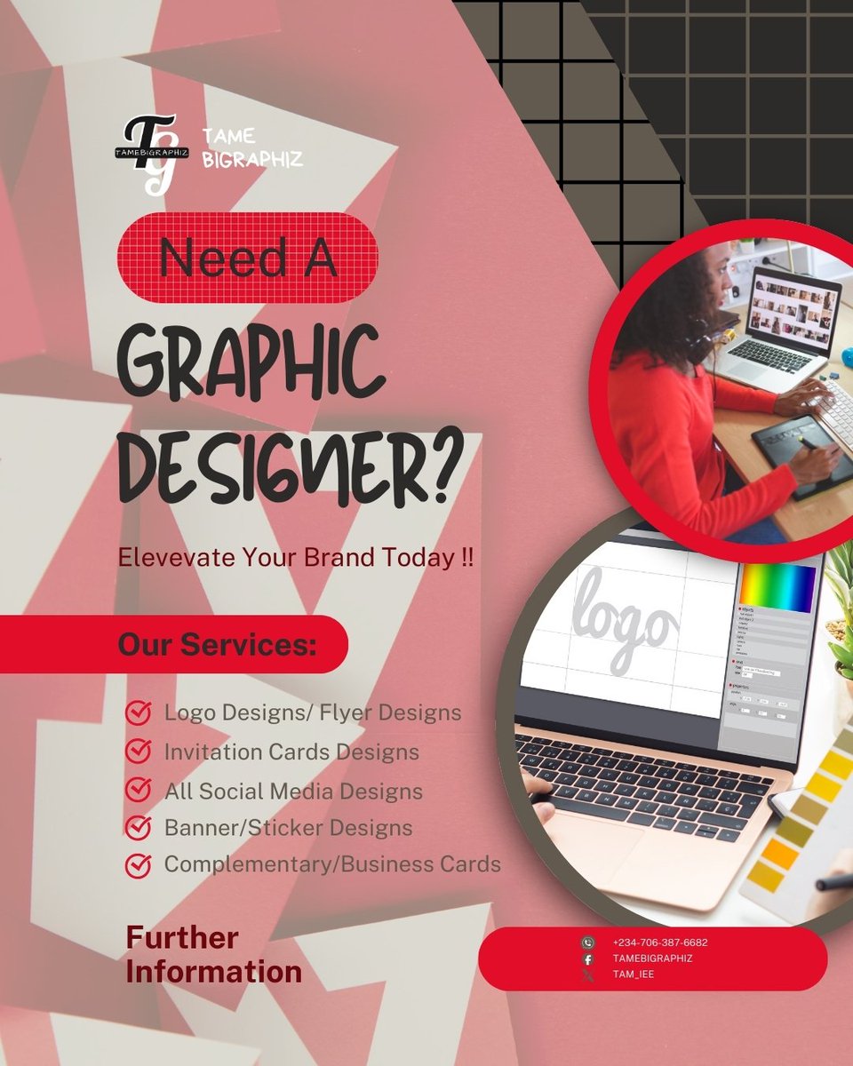 Do you need a rebranding?😏
Do you need the perfect touch up with for brand?
Build your visual presence on social media with tamaebigraphiiz 

Check out some of our works on the link below and don't forget to return back for professional services

coco-portfoli.my.canva.site/tamara-ebi-por…