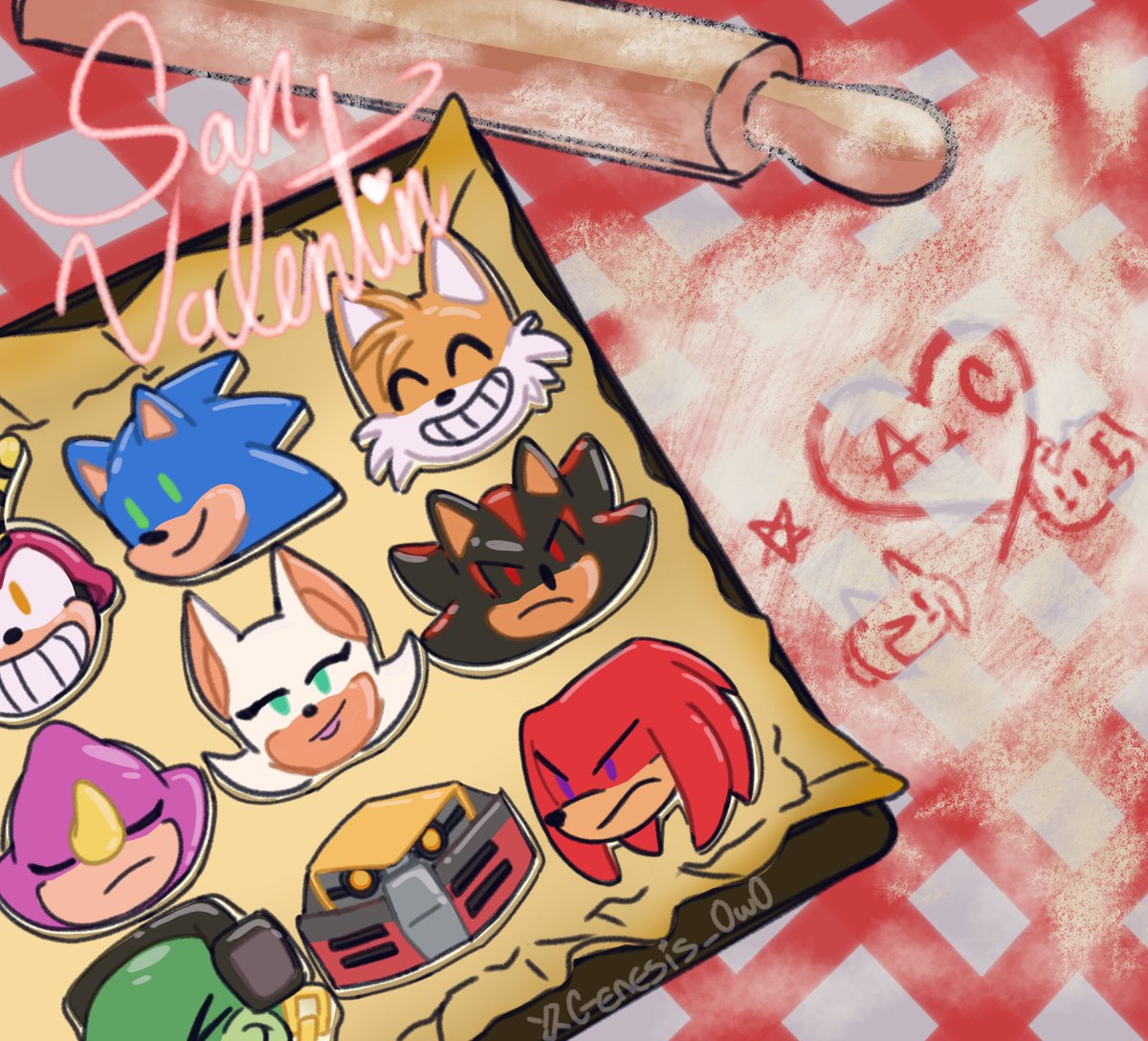 No estés triste, amy y cream  te hicieron galletas 🍪 💖

#amyrose 
#AmyRoseTheHedgehog 
#creamtheRabbit
#cream 
#SonicTheHedgehog